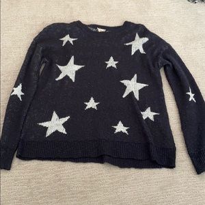 Navy and white star sweater